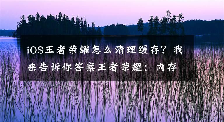 iOS王者榮耀怎么清理緩存？我來告訴你答案王者榮耀：內(nèi)存占用超10G？莫慌！峽谷場景再優(yōu)化！