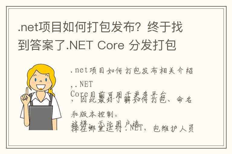 .net項目如何打包發(fā)布？終于找到答案了.NET Core 分發(fā)打包