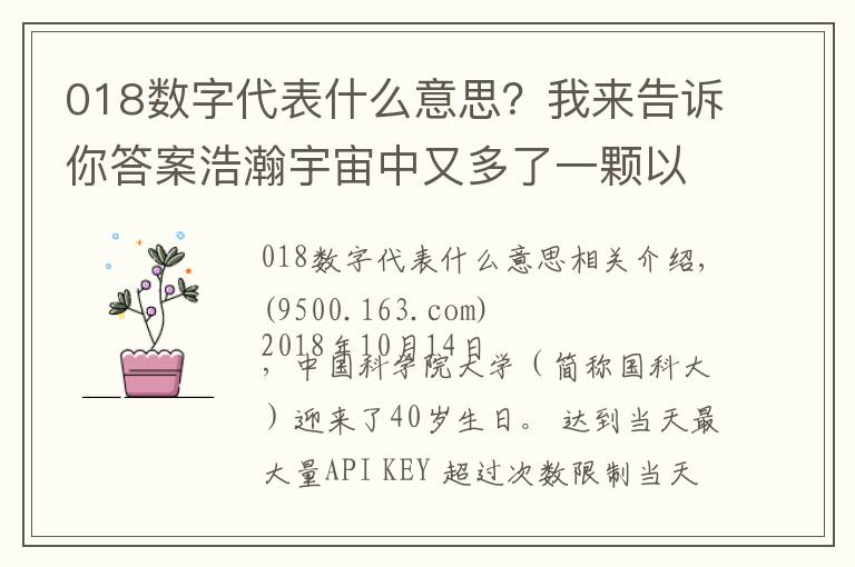 018數(shù)字代表什么意思？我來告訴你答案浩瀚宇宙中又多了一顆以中國大學(xué)命名的小行星！