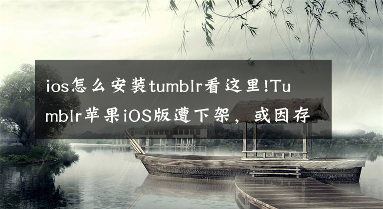 ios怎么安裝tumblr看這里!Tumblr蘋果iOS版遭下架，或因存在不當內(nèi)容