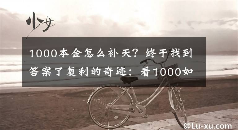 1000本金怎么補天？終于找到答案了復(fù)利的奇跡：看1000如何變100萬