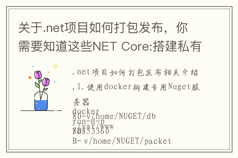 關于.net項目如何打包發(fā)布，你需要知道這些NET Core:搭建私有Nuget服務器以及打包發(fā)布Nuget包