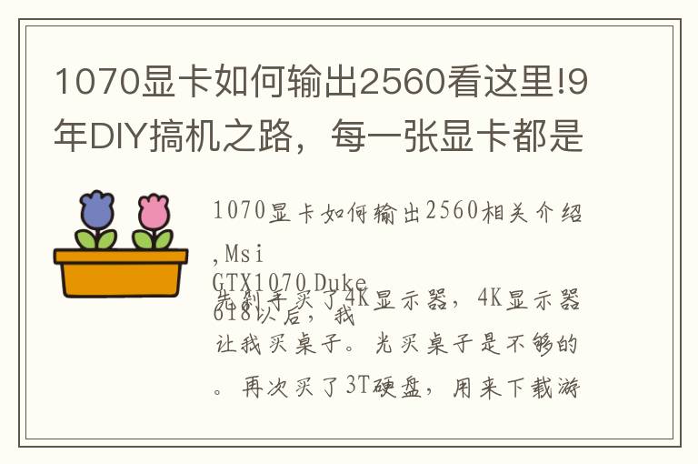 1070顯卡如何輸出2560看這里!9年DIY搞機(jī)之路，每一張顯卡都是一段故事！