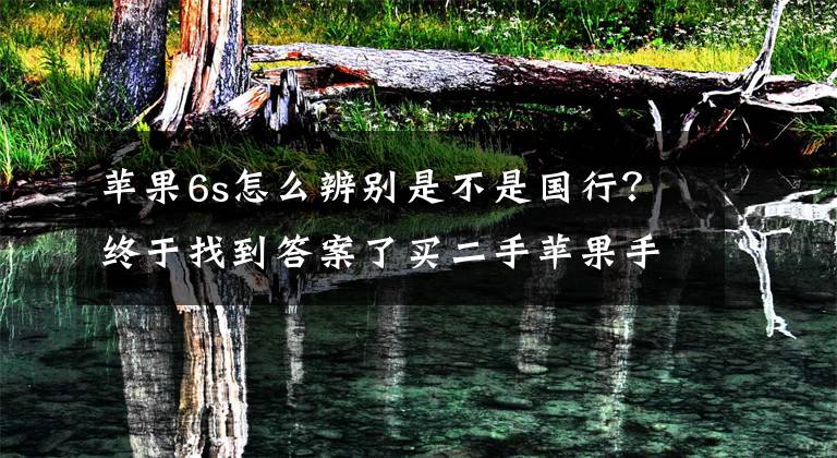 蘋果6s怎么辨別是不是國行？終于找到答案了買二手蘋果手機(jī)如何不翻車!教你鑒別iPhone是否為國行,這招最靠譜