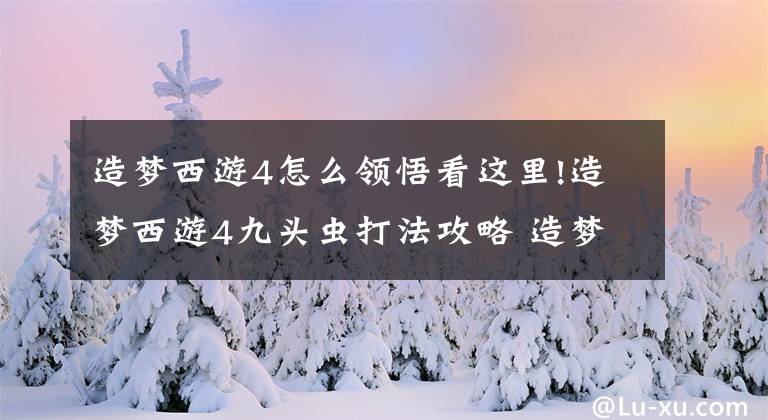 造夢(mèng)西游4怎么領(lǐng)悟看這里!造夢(mèng)西游4九頭蟲打法攻略 造夢(mèng)西游4九頭蟲技能分析