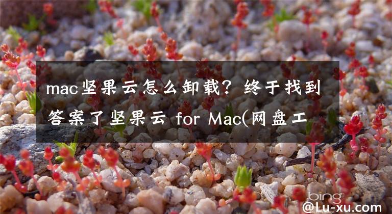 mac堅果云怎么卸載？終于找到答案了堅果云 for Mac(網(wǎng)盤工具)中文免費版