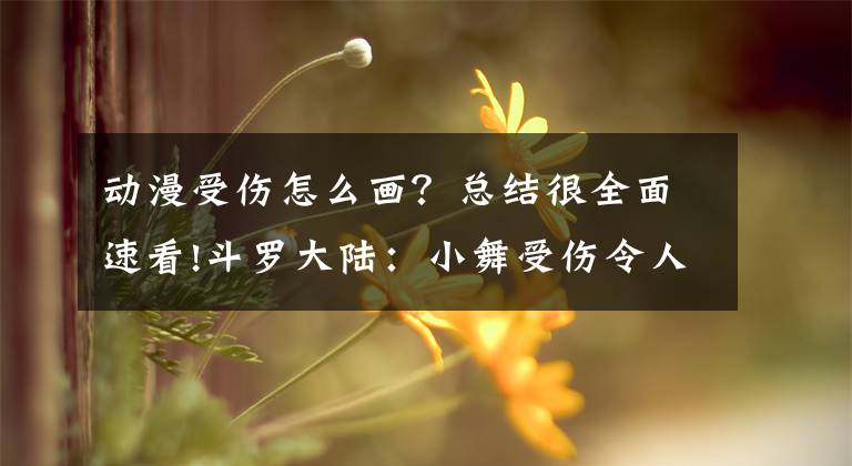 動(dòng)漫受傷怎么畫(huà)？總結(jié)很全面速看!斗羅大陸：小舞受傷令人心疼，觀眾的注意力卻在其他地方？蕾絲？