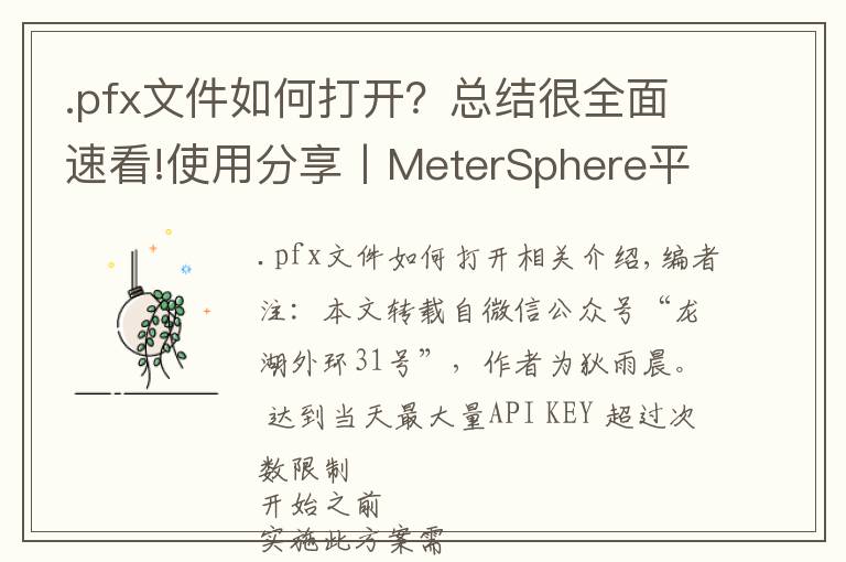 .pfx文件如何打開？總結(jié)很全面速看!使用分享丨MeterSphere平臺(tái)上的SSL證書配置