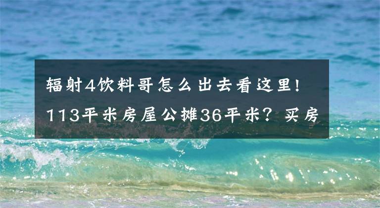 輻射4飲料哥怎么出去看這里!113平米房屋公攤36平米？買房前必須了解的“面積八問”