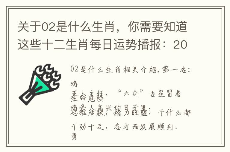 關(guān)于02是什么生肖，你需要知道這些十二生肖每日運勢播報：2017-02-10-星期五