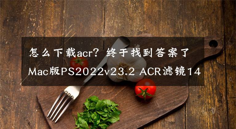 怎么下載acr？終于找到答案了Mac版PS2022v23.2 ACR濾鏡14.2破解版下載安裝教程