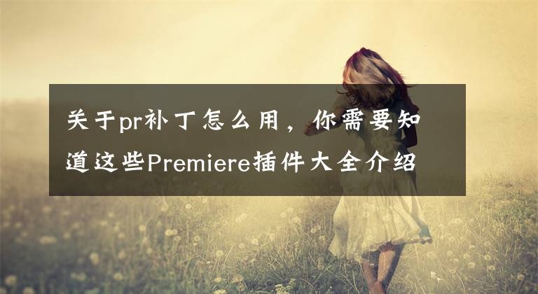 關于pr補丁怎么用，你需要知道這些Premiere插件大全介紹PR的插件