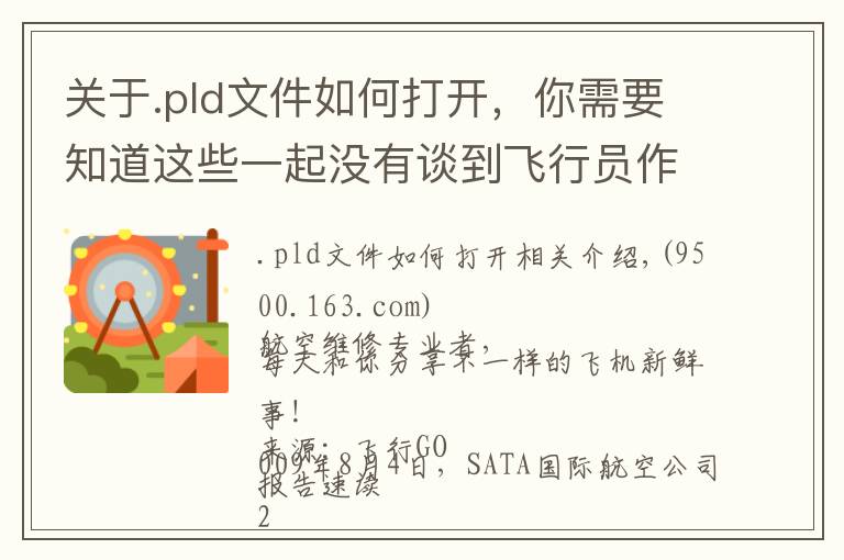 關(guān)于.pld文件如何打開，你需要知道這些一起沒有談到飛行員作風(fēng)問題的重著陸事件