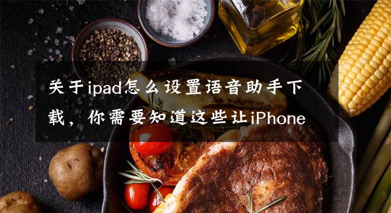 關于ipad怎么設置語音助手下載，你需要知道這些讓iPhone或iPad變成便攜包Echo？試試它吧