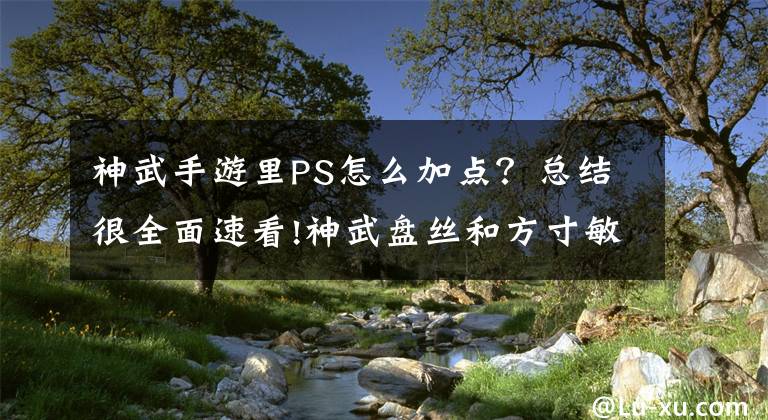 神武手游里PS怎么加點？總結(jié)很全面速看!神武盤絲和方寸敏捷怎么加 速度的分配攻略