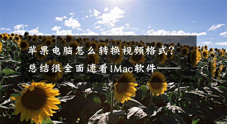 蘋果電腦怎么轉(zhuǎn)換視頻格式？總結(jié)很全面速看!Mac軟件——Wondershare UniConverter（視頻轉(zhuǎn)換）