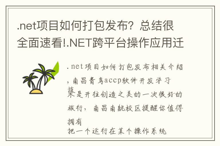 .net項(xiàng)目如何打包發(fā)布？總結(jié)很全面速看!.NET跨平臺(tái)操作應(yīng)用遷移