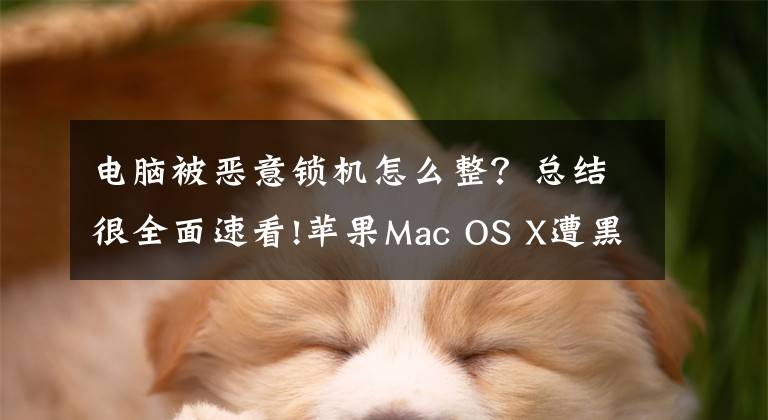 電腦被惡意鎖機(jī)怎么整？總結(jié)很全面速看!蘋(píng)果Mac OS X遭黑客攻擊 鎖定無(wú)法開(kāi)機(jī)