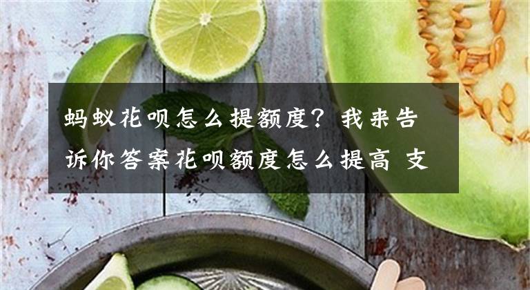 螞蟻花唄怎么提額度？我來告訴你答案花唄額度怎么提高 支付寶花唄提額技巧方法