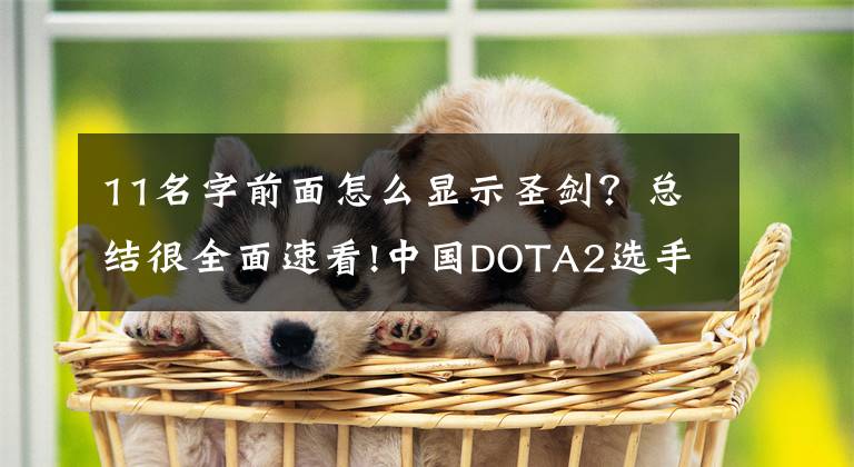 11名字前面怎么顯示圣劍？總結(jié)很全面速看!中國DOTA2選手有多牛？為LGD效力五年，斬獲10413個人頭