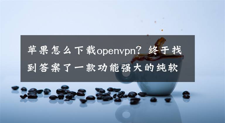 蘋(píng)果怎么下載openvpn？終于找到答案了一款功能強(qiáng)大的純軟件VPN產(chǎn)品-派克斯VPN