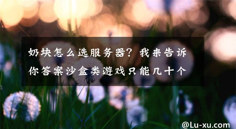 奶塊怎么選服務(wù)器？我來告訴你答案沙盒類游戲只能幾十個人在一個服務(wù)器那種下載