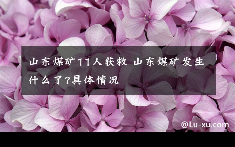 山東煤礦11人獲救 山東煤礦發(fā)生什么了?具體情況