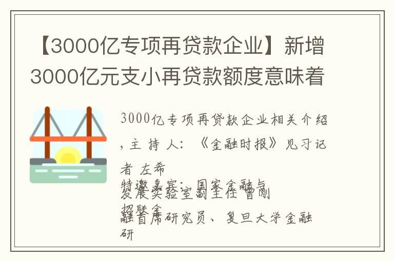 【3000億專項再貸款企業(yè)】新增3000億元支小再貸款額度意味著什么？專項資金定向支持有助于增強銀行為中小微企業(yè)紓困能力