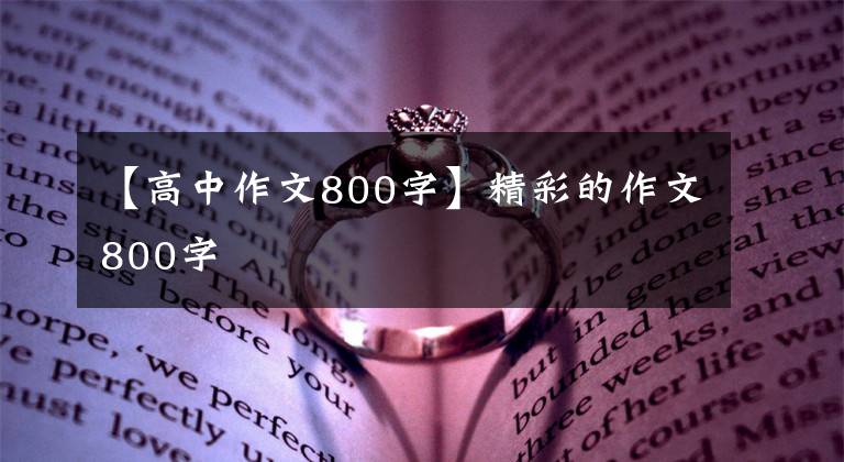 【高中作文800字】精彩的作文800字