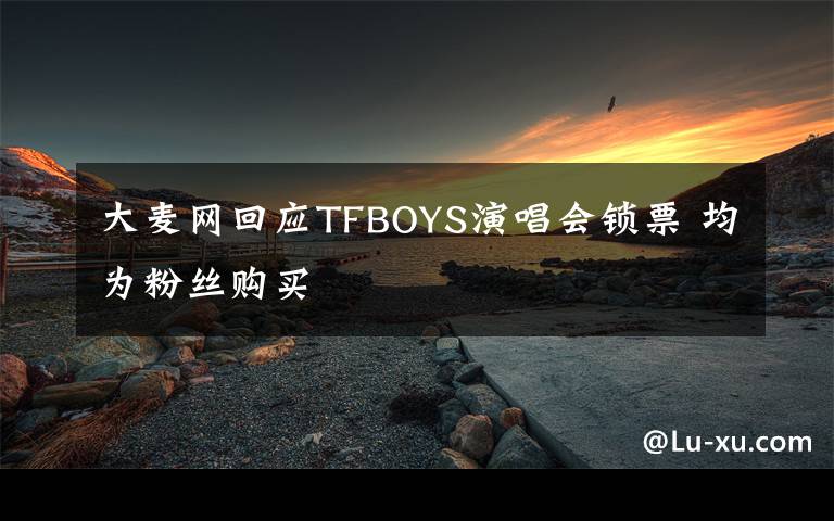 大麥網(wǎng)回應(yīng)TFBOYS演唱會(huì)鎖票 均為粉絲購買