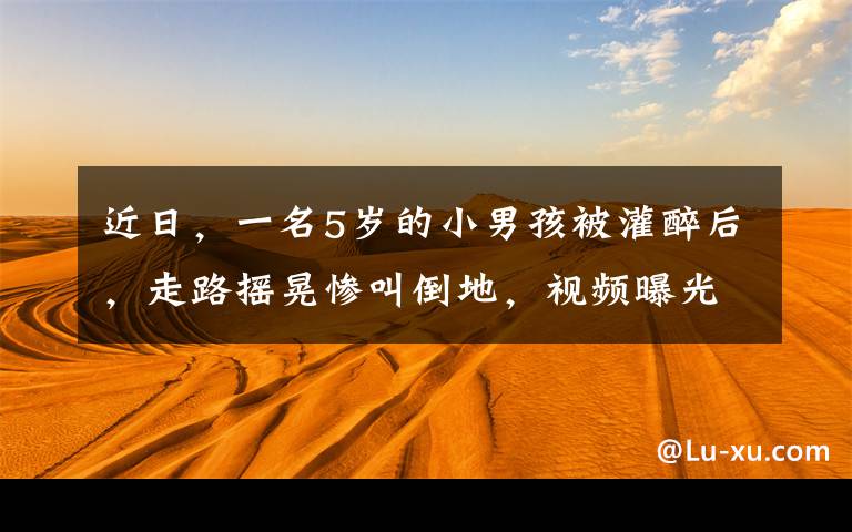 近日，一名5歲的小男孩被灌醉后，走路搖晃慘叫倒地，視頻曝光引起警方關(guān)注。