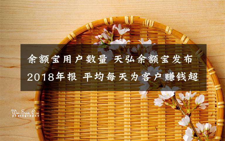 余額寶用戶數(shù)量 天弘余額寶發(fā)布2018年報 平均每天為客戶賺錢超1億