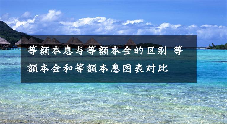 等額本息與等額本金的區(qū)別 等額本金和等額本息圖表對比