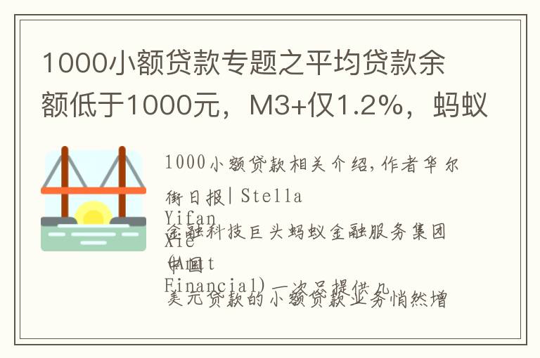 1000小額貸款專題之平均貸款余額低于1000元，M3+僅1.2%，螞蟻花唄如何向數(shù)億人放貸