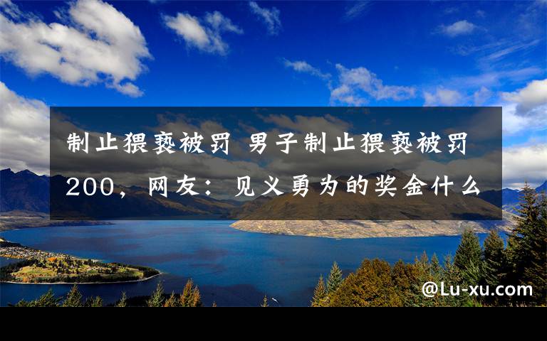 制止猥褻被罰 男子制止猥褻被罰200，網(wǎng)友：見義勇為的獎(jiǎng)金什么時(shí)候發(fā)一下