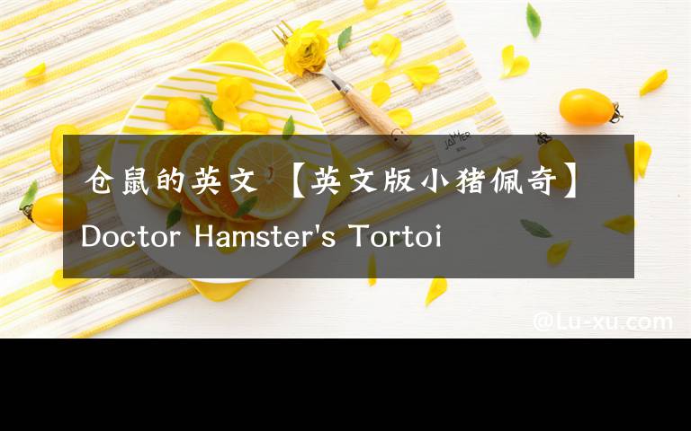 倉鼠的英文 【英文版小豬佩奇】Doctor Hamster's Tortoise 倉鼠博士的烏龜