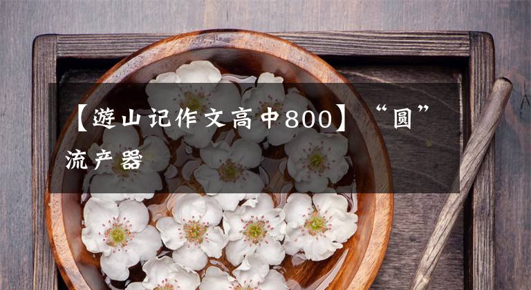 【游山記作文高中800】“圓”流產(chǎn)器