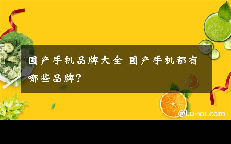 國(guó)產(chǎn)手機(jī)品牌大全 國(guó)產(chǎn)手機(jī)都有哪些品牌？