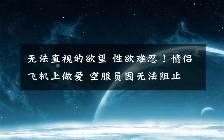 無法直視的欲望 性欲難忍！情侶飛機(jī)上做愛 空服員因無法阻止