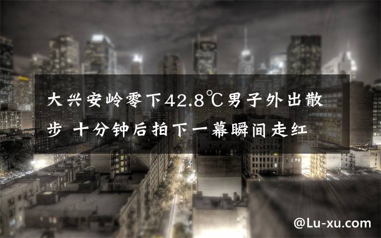 大興安嶺零下42.8℃男子外出散步 十分鐘后拍下一幕瞬間走紅