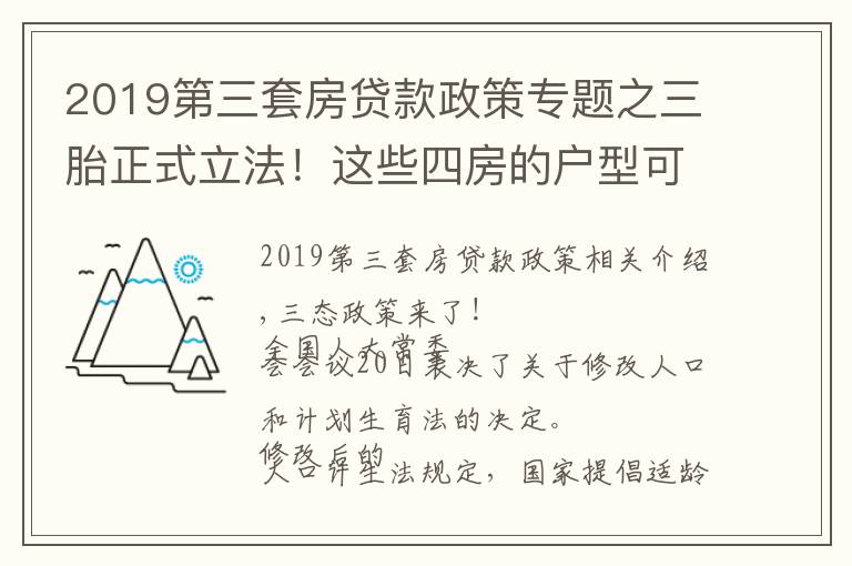 2019第三套房貸款政策專題之三胎正式立法！這些四房的戶型可以安排起來了