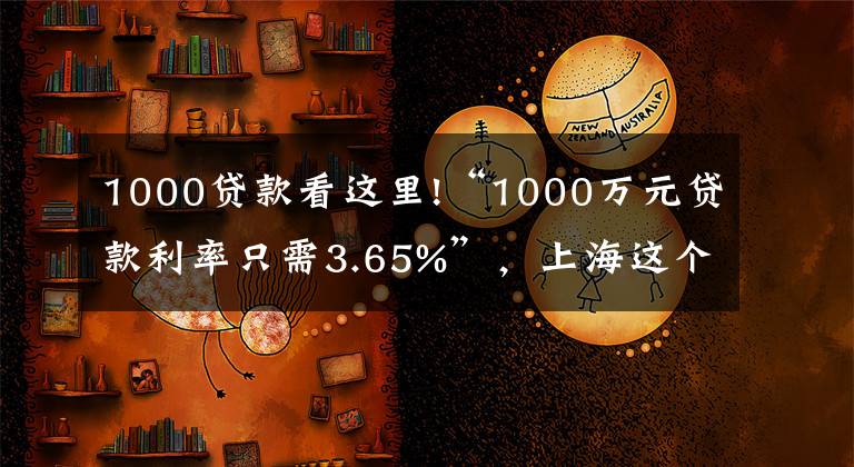 1000貸款看這里!“1000萬元貸款利率只需3.65%”，上海這個鎮(zhèn)推出一攬子惠企政策