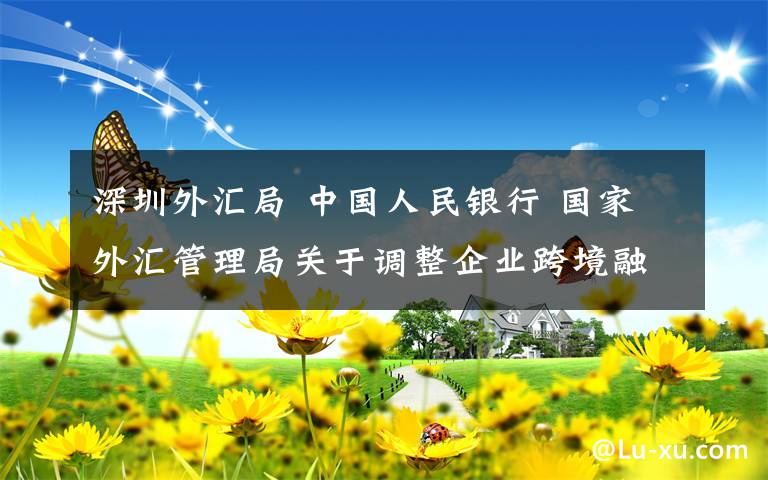 深圳外匯局 中國人民銀行 國家外匯管理局關(guān)于調(diào)整企業(yè)跨境融資宏觀審慎調(diào)節(jié)參數(shù)的通知