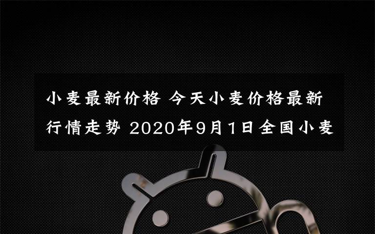 小麥最新價格 今天小麥價格最新行情走勢 2020年9月1日全國小麥價格一覽表