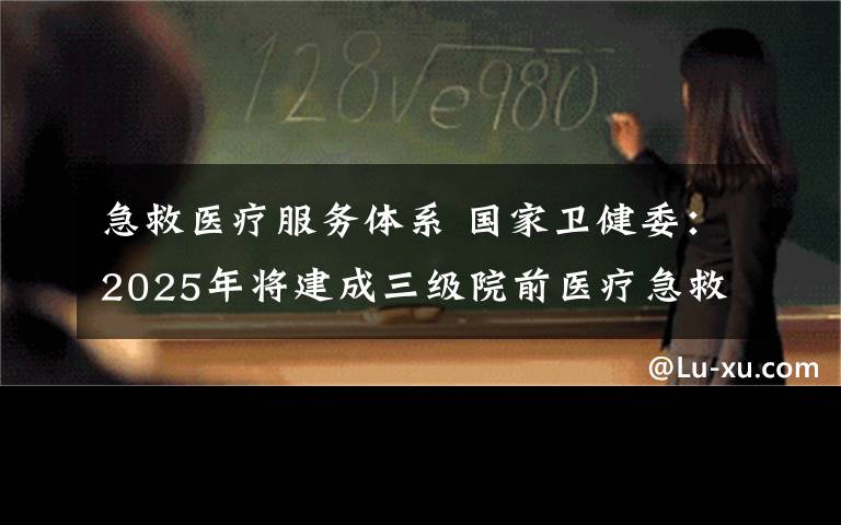 急救醫(yī)療服務(wù)體系 國家衛(wèi)健委：2025年將建成三級院前醫(yī)療急救服務(wù)體系