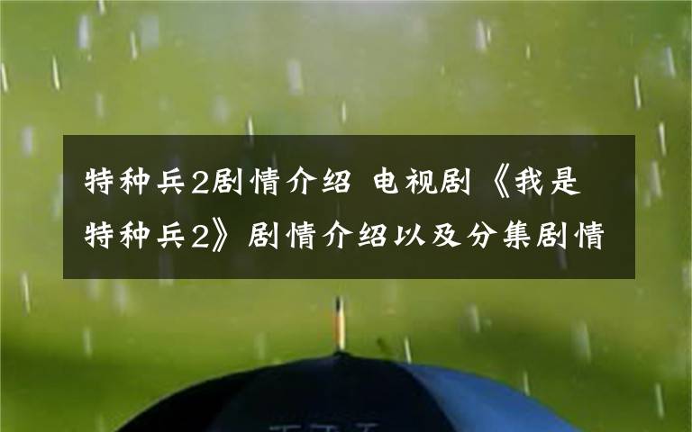 特種兵2劇情介紹 電視劇《我是特種兵2》劇情介紹以及分集劇情介紹