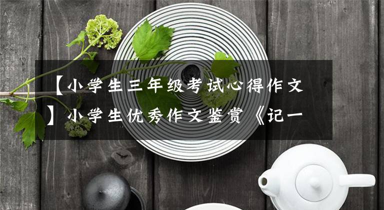 【小學生三年級考試心得作文】小學生優(yōu)秀作文鑒賞《記一次考試》篇，令人欣慰。