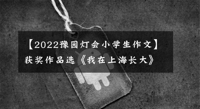 【2022豫園燈會(huì)小學(xué)生作文】獲獎(jiǎng)作品選《我在上海長(zhǎng)大》