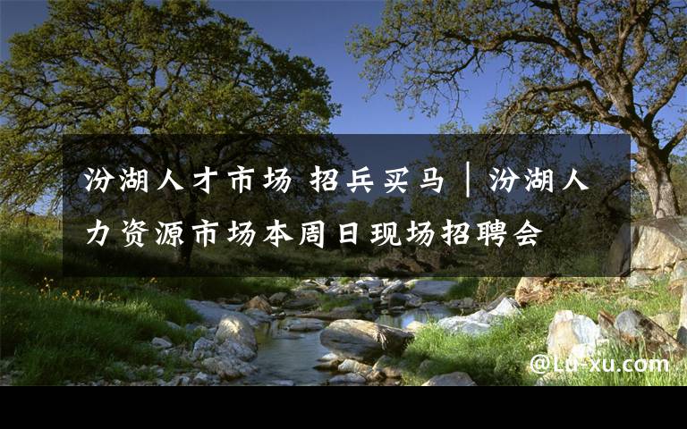 汾湖人才市場 招兵買馬│汾湖人力資源市場本周日現(xiàn)場招聘會(huì)