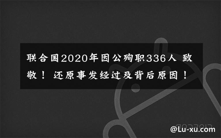 聯(lián)合國2020年因公殉職336人 致敬！ 還原事發(fā)經(jīng)過及背后原因！